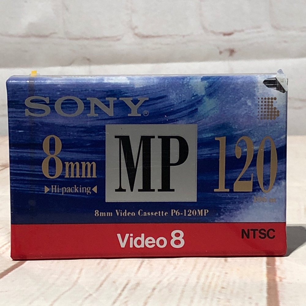 New Sony 8mm MP 120 8mm Video P6-120mp NTSC Cassette Sealed NIP